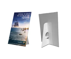 Betaalbare Display Producten 8 1/2 "X 11" Wit Karton Displays Met Brochure Pocket