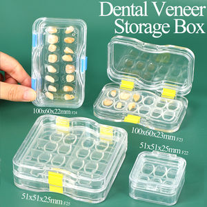 Caja de Almacenamiento para Carillas Dentales SUNSHING, Estuche Transparente para Prótesis Dentales con Membrana Elástica para Coronas y Dientes Postizos - Product Image 1