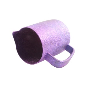Jarra para espumar leche de titanio puro, color púrpura, diseño moderno, accesorio para juego de café y té - Product Image 5
