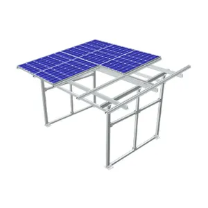 Support solaire photovoltaïque Rail de guidage étanche Système de montage en aluminium Rail court Montage sur toit Montage au sol