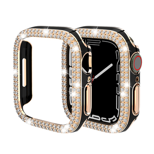<span class=keywords><strong>Funda</strong></span> de reloj de diamantes de lujo para mujer para <span class=keywords><strong>Apple</strong></span> <span class=keywords><strong>Watch</strong></span> Series 10 9 8 7 6 SE <span class=keywords><strong>Funda</strong></span> protectora para IWatch 42mm 45mm - Product Image 2
