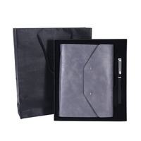 Nuevo Set de Regalo de Cuaderno de Lujo A5, Agenda de Negocios, Cuaderno con Logotipo de Marca Personalizado, Bolígrafo en Caja con Caja de Empaque