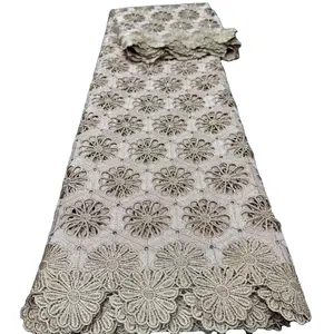 Supoo New Arrival Cotton Swiss Lace Guipre Embroidered Fabric Lace African French Cord Lace