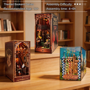 Y-TOP Kit Casa delle Bambole in Miniatura Fai-da-Te: <span class=keywords><strong>Puzzle</strong></span> 3D in Legno 'Book Nook', Regalo Perfetto - Product Image 5