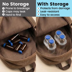 Boîte de rangement en plastique à 24 compartiments pour flacons de 3 ml, étui de transport pour poudre de peptide - Product Image 5