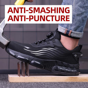 <b>Men</b> Round Toe Sporty Soft Lightweight Safety <b>Shoes</b> Anti Slip Oil Resistant Puncture Proof <b>Work</b> Boots for Industrial Construction - Product Image 6