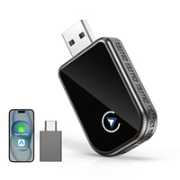Adaptador inalámbrico para coche Carplay Dongle Plug Play 2 en 1 USB inalámbrico CarPlay y adaptador automático Android para iPhone