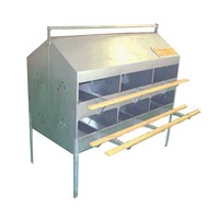 Nid de volaille Offre Spéciale nichoirs de poulailler simples en métal nichoirs de poulailler pour la ponte d'oeufs de poulailler de volaille