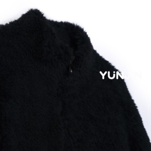 Cappotti invernali 2025 da donna giacca <span class=keywords><strong>corta</strong></span> in pile in vera lana con tasche a maniche lunghe e caldo capispalla abiti autunnali - Product Image 4