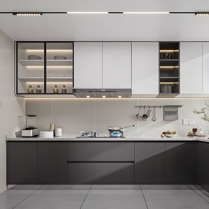 Mobili da Cucina Moderni di Alta Qualità con Finitura Lucida, Adatti per l'Interior Design di Cucine Familiari in Stile Modernista - Product Image 1