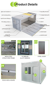 Maison conteneur pliable en forme de Z Derun House, design moderne, gain de place, bâtiment scolaire modulaire, installation rapide, salle de classe, supermarché - Product Image 6