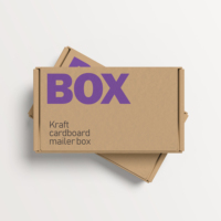 Boîtes postales en papier kraft pliable ondulé avec logo personnalisé de conception gratuite pour produits de beauté boîte de bijoux en tissu pour chaussures
