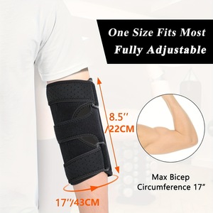 Toptan Ayarlanabilir Stabilizatör Çift Destekli Golfçü Dirseği Rahatlatıcı Cırtcırtlı Spor Destekli Dirsek Bandajı - Product Image 4