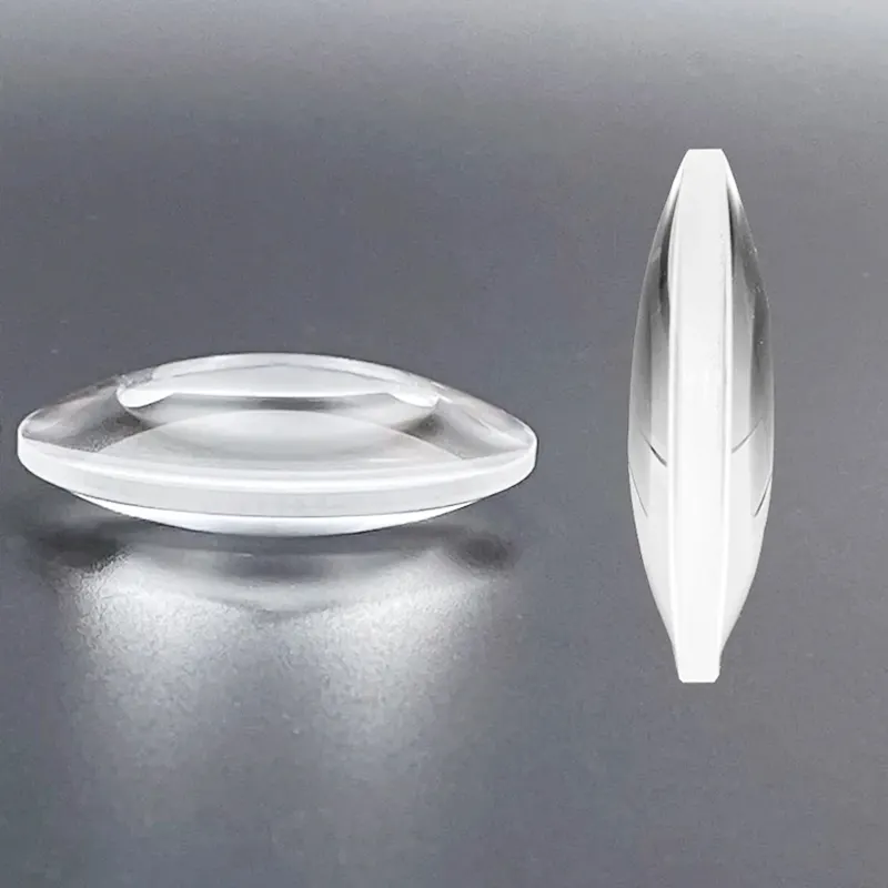 चीन थोक आपूर्तिकर्ता कस्टम द्विविक्स ऑप्टिकल लेंस डबल-उत्तल प्लास्टिक ग्लास