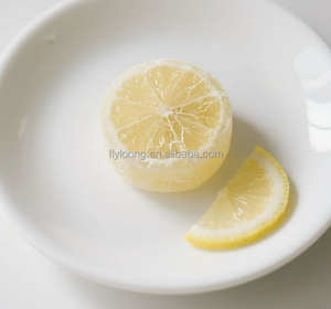 Venta favorita Liofilización Caramelo duro Gotas de sabor a limón liofilizadas Dulces crujientes en embalaje a granel - Product Image 5