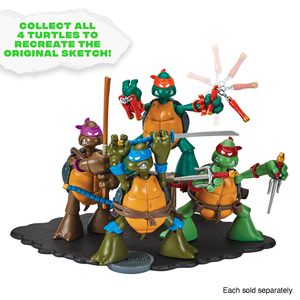 Action Figure di film su misura di cartone animato classico schizzo Action Figure articolato Raphael l'intrepida tartaruga per la collezione - Product Image 4