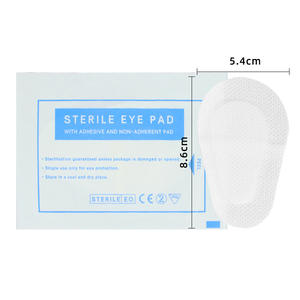 Patchs oculaires stériles en tissu non tissé, 8,6*5,4 cm, en anglais, bloquant la lumière, jetables, protection oculaire individuelle - Product Image 1