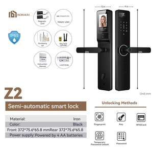 Serrure Intelligente avec Caméra, Empreinte Digitale, Étanche, Vidéo, Numérique pour Appartement, Hôtel, Maison, Accès Sans Clé Z2 Z2 - Product Image 5