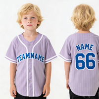 Camisetas de Béisbol de Doble Punto de Nueva York, Uniforme Personalizado, Kit Gris para Niños, Mocajes 3D Internacionales, Camisetas de Béisbol Grises para Niños