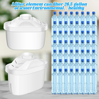 Cartucho de Filtro de Agua de Carbón Activado Profesional Comercial, Repuesto con Filtración de 0.5 Micras para Jarra de 100 GPD