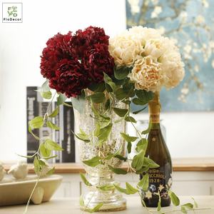 Pivoines européennes Vintage 6 têtes, pivoines artificielles en soie, fleurs d'hiver, décoration de mariage, accessoires de photographie - Product Image 6