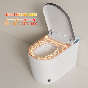 Inodoro Inteligente <span class=keywords><strong>MUBI</strong></span> T9006 de Una Pieza, Montado en el Suelo, con Asiento Calefactado, Secado por Aire, Control Remoto y Funciones Automáticas - Product Image 2