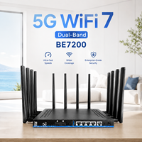 Router Inalámbrico 5G Confiable, Wifi7 4T4R MU-MIMO OpenWRT BE7200, Módem con Puerto WAN de 2.5G, Tarjeta SIM 4G LTE, Tarjeta SIM 5G, Router CPE 5G con SIM