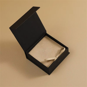 Custom Logo 9*9 Square Cardboard Jewelry <b>Box</b> Microfiber Pouch Luxurious Stone Design Magnetic Flip Gift <b>Box</b> for Rings Bracelets - Product Image 4