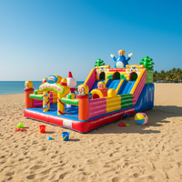 Château gonflable extérieur en PVC avec toboggan, château gonflable de haute qualité personnalisé avec toboggan pour les enfants, amusement