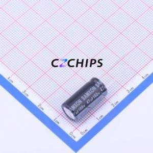 Condensador Electrolítico de Aluminio de Montaje Pasante ERD476M2CG20RR, D10xL20mm 47uF 20% 160V 750mA-100kHz - Product Image 1