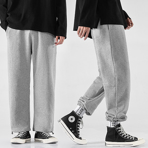 QYOURE MJ15 Pantalón De Hombre Logotipo personalizado Negro Unisex Suelto Utilidad Algodón Causal Hombres Jogger Pantalones de chándal - Product Image 2