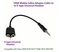 Kabel Adaptor ABS Baru HLM untuk Headset Radio Dua Arah Yaesu VX-700 VX-710 VXA-220 EVX-S24 ke K-Connector Buatan China
