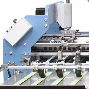 Baskı katlama için yüksek hızlı zikzak katlanır kağıt makinesi kağıt katlama paketleme makinesi