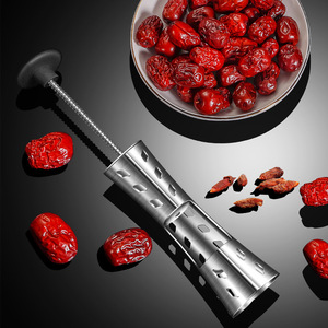 304 Stainless Steel Date Pitter Press Type Core Extractor <b>Kitchen</b> <b>Gadget</b> - Product Image 1