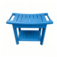 Table d'appoint Adirondack pour patio, en HIPS résistant aux intempéries, pour véranda, terrasse, piscine - Entretien facile