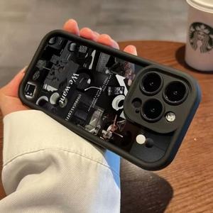 Coque Arrière de Téléphone Antichoc à Rayures Contrastées « <span class=keywords><strong>Fragments</strong></span> of Life » pour iPhone 17 Air 15 16 Pro Max 11 12 13 14 Plus XR Max - Product Image 1