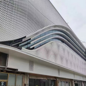 Panneau de façade perforé en alliage d'aluminium au design moderne personnalisé pour usage extérieur, murs-rideaux imperméables et ignifuges - Product Image 6