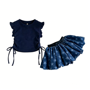 Nuovo Stile Zhengpai, Completo Estivo per Bambine, Set Due Pezzi con Gonna e Top, Vendita Calda - Product Image 2