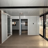 Casa Prefabricada de Lujo de 3 Habitaciones y 2 Baños, Impermeable, Estructura de Acero Tipo Contenedor para Uso como Almacén o Residencia