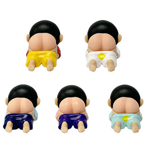 5ชิ้น/เซ็ต9.5ซม. ดินสอสีชิน<span class=keywords><strong>จัน</strong></span>รุ่น Q น่ารักคอลเลคชั่นท่านอนหุ่นตุ๊กตาโมเดลหุ่นพีวีซีรูปปั้นอะนิเมะสำหรับเด็ก - Product Image 4