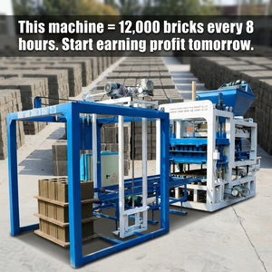 Macchina Automatica per la Produzione di Blocchi di Calcestruzzo QT4-15B <span class=keywords><strong>Combo</strong></span> Bloquera e Mezcladora per il Mercato Brasiliano - Product Image 1