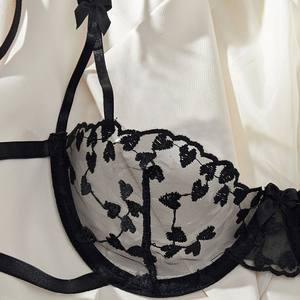 Nueva Llegada, Conjunto de Lencería Sexy para Mujer, Estilos Maduros y Sensuales, Bordado, Ropa Interior Transparente - Product Image 3