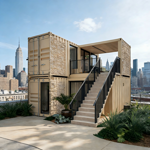 Maisons préfabriquées modernes en conteneurs maritimes, maisons conteneurs, mini-maisons, maisons conteneurs pour hôtel/usage commercial - Product Image 3