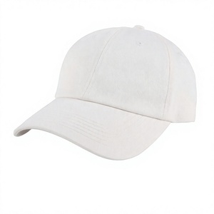 Gorra de Béisbol Blanca de 6 Paneles, Unisex, Ajustable, de Sarga de Algodón Lavada, con Diseño de Puntos/Argyle, Color Sólido Informal para Adultos - Product Image 2
