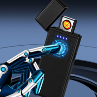 Briquet Électrique Portable USB Rechargeable Sans Flamme pour Cigares, Cigarettes, Barbecue et Bougies – Écologique