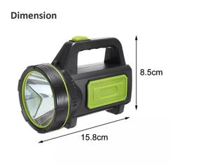 GOLDMORE LED-Griff leuchte Kunststoff-Not leuchte LED Wiederauf ladbare Taschenlampe mit USB-Aufladung - Product Image 5