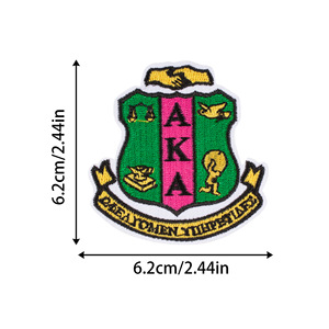 Lot de patchs thermocollants AKA 1908 Alpha <span class=keywords><strong>Kappa</strong></span> Alpha, appliques brodées pour vêtements, vestes, chapeaux, sacs, et projets DIY - Product Image 5