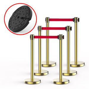 Kapı tekne Mulit renk halat Metal çelik Q Up kamu rehberlik sistemleri geri çekilebilir kemer bariyer Stanchion kutup standı - Product Image 3