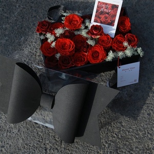 Luxury Rose Flower <b>Box</b> With Ribbon Portable Bowknot <b>Gift</b> Fruit Clear Cake <b>Box</b> for Birthday Valentines Day - Product Image 6