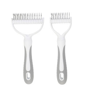 Pet Detangling Comb Double <b>Sided</b> Stainless Steel For Cats Long Hair Grooming Convenient Use - Product Image 1